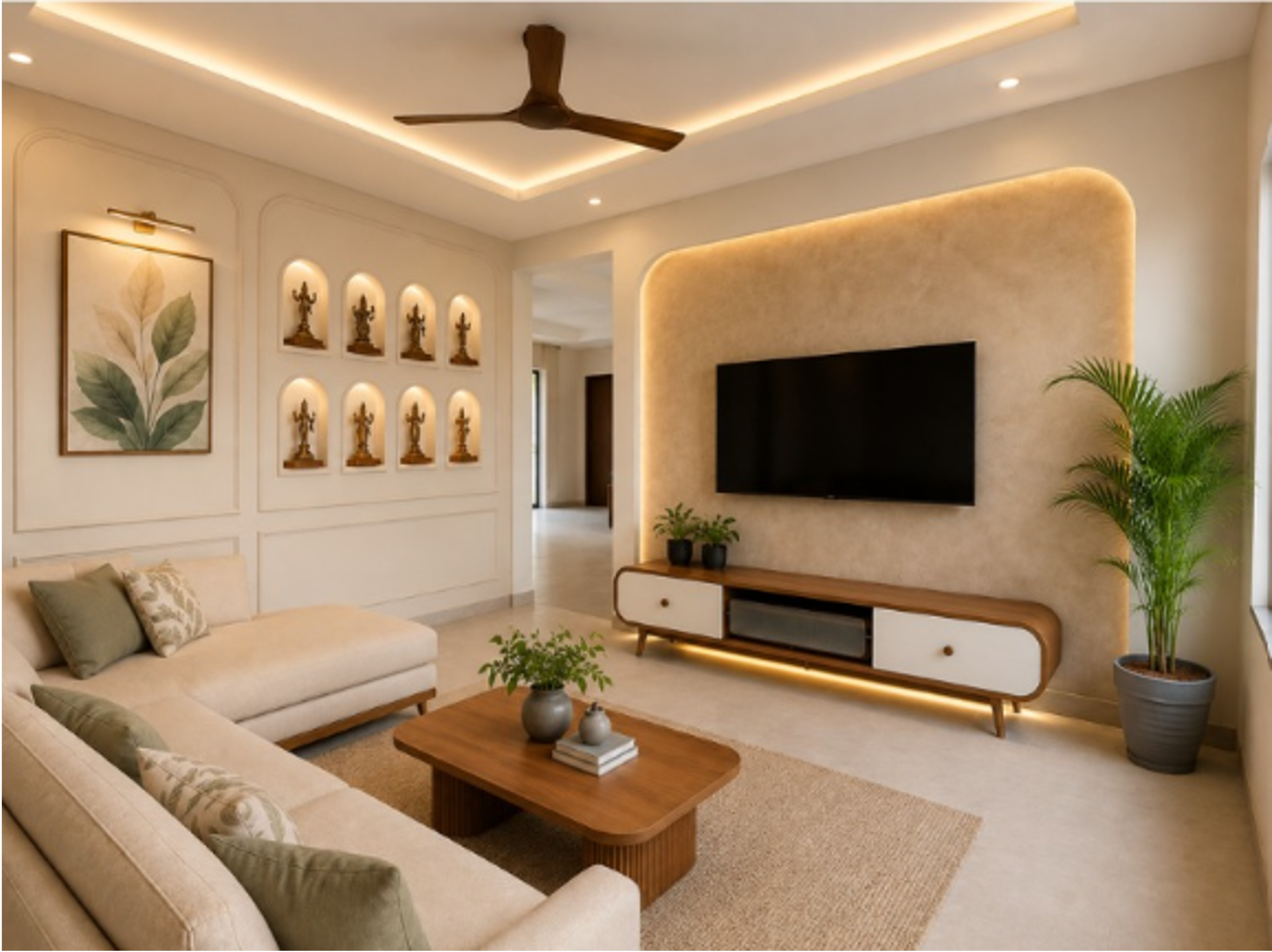 Residential 3BHK - 3BHK residential interior